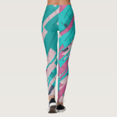 Kleurrijk Abstract Leggings (Achterkant)