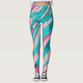 Kleurrijk Abstract Leggings (Voorkant)