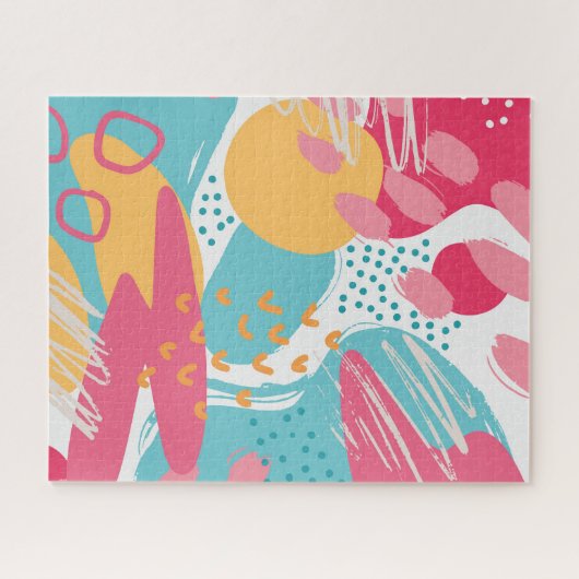 Kleurrijk Abstract Legpuzzel (Horizontaal)