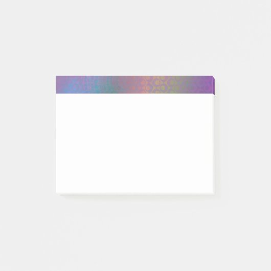 Kleurrijk Abstract met Patterns & Grungy Texture Post-it® Notes (Voorkant)