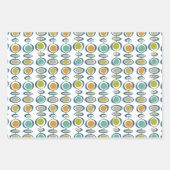 Kleurrijk Abstract midden eeuw modern patroon Inpakpapier Vel (Voorkant 2)