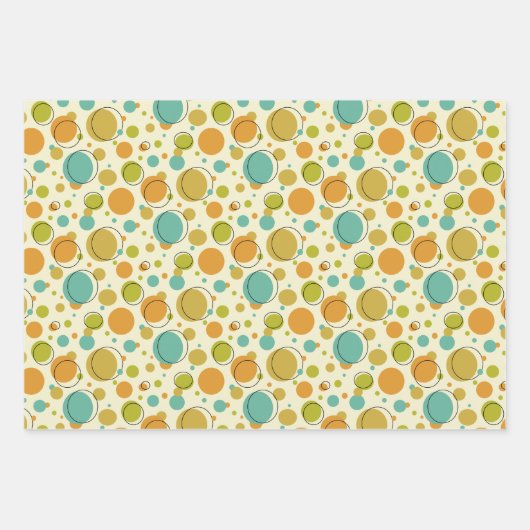 Kleurrijk Abstract midden eeuw modern patroon Inpakpapier Vel (Voorkant)