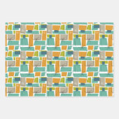 Kleurrijk Abstract midden eeuw modern patroon Inpakpapier Vel (Voorkant 3)