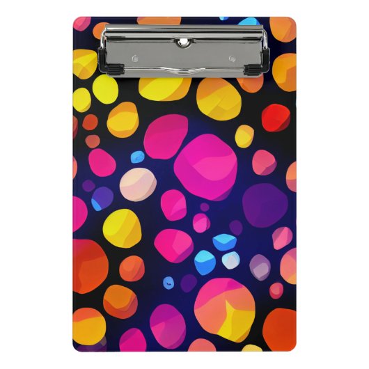 Kleurrijk Abstract Mini Klembord (Voorkant)