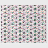 Kleurrijk Abstract modern bloemenpatroon Cadeaupapier (Vlak)
