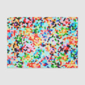 Kleurrijk Abstract modern Confetti patroon Tissuepapier (Voorkant)