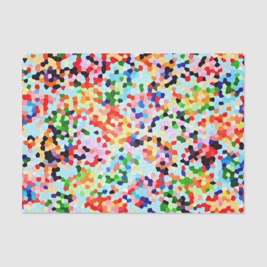 Kleurrijk Abstract modern Confetti patroon Tissuepapier (Voorkant)