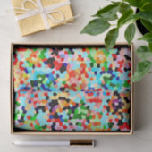 Kleurrijk Abstract modern Confetti patroon Tissuepapier (Geschenk)