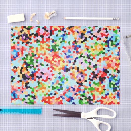 Kleurrijk Abstract modern Confetti patroon Tissuepapier (Craft)