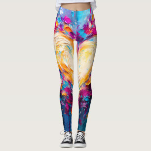 Kleurrijk Abstract Modern Hart van Liefde Leggings