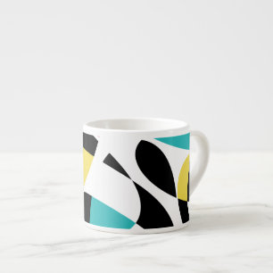 Kleurrijk, abstract, modern, leuk geometrisch patr espresso kop