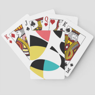 Kleurrijk, abstract, modern, leuk geometrisch patr pokerkaarten