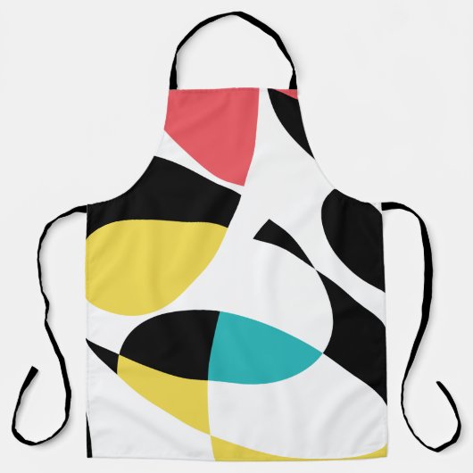 Kleurrijk, abstract, modern, leuk geometrisch patr schort (Voorkant)
