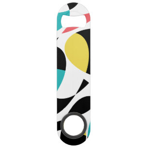 Kleurrijk, abstract, modern, leuk geometrisch patr speed flessenopener