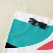 Kleurrijk, abstract, modern, leuk geometrisch patr strandlaken (In situ)