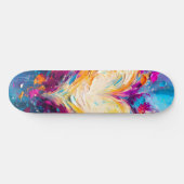 Kleurrijk Abstract Modern Liefdeshart Persoonlijk Skateboard (Horizontaal)