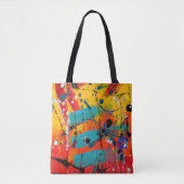 Kleurrijk Abstract modern, modern artistiek Tote Bag (Voorkant)