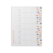 Kleurrijk Abstract | Modern Notitieblok voor weeke (Linkerzijde)