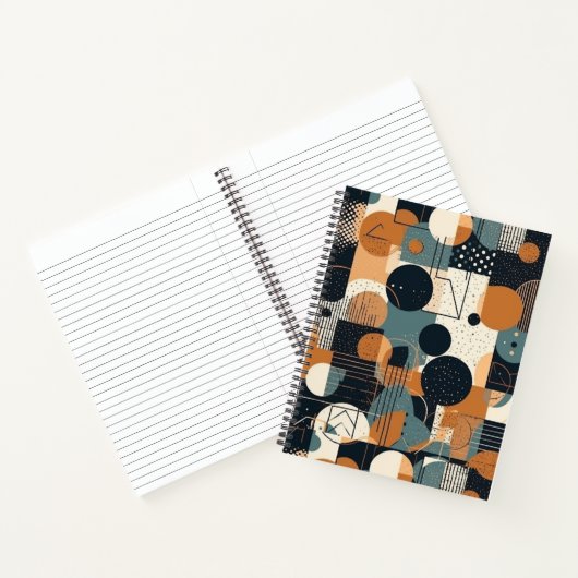 Kleurrijk Abstract Modern Notitieboek (Binnen)