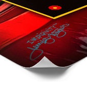 Kleurrijk Abstract Modern Toekomst Inspirerend Kla Poster (Hoek)