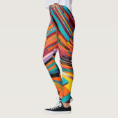 Kleurrijk Abstract modern urban geometrisch patroo Leggings (Links)