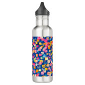 Kleurrijk abstract modern waterfles  (Links)