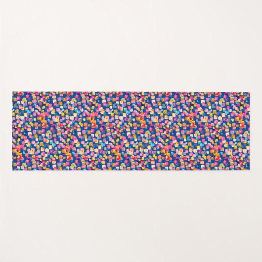 Kleurrijk abstract modern yogamat (Voorkant (horizontaal))