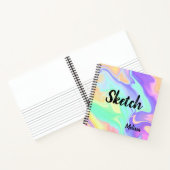 Kleurrijk Abstract Monogram Schetsboek Notitieboek (Binnen)