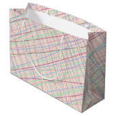 Kleurrijk Abstract Monogram tarantpatroon Groot Cadeauzakje (Achterkant Gekanteld)