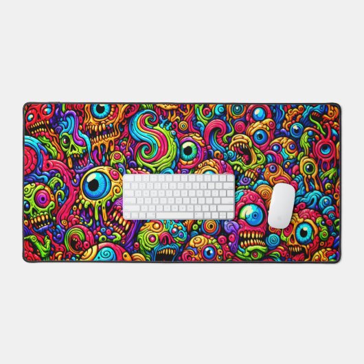 Kleurrijk Abstract monster Bureaumat (Keyboard & Muis)