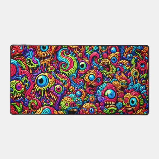 Kleurrijk Abstract monster Bureaumat (Voorkant)