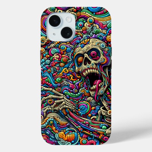 Kleurrijk Abstract monster Case-Mate iPhone Case (Achterkant)