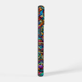 Kleurrijk Abstract monster iPhone 15 Case (Rechterkant)