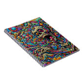 Kleurrijk Abstract monster Notitieboek (Rechterzijde)