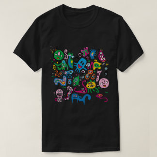 Kleurrijk Abstract Monster T-shirt