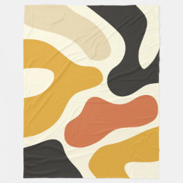 kleurrijk Abstract mosterdgeel oranje Patroon Fleece Deken