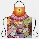 Kleurrijk Abstract mozaïekontwerp Schort (Voorkant)