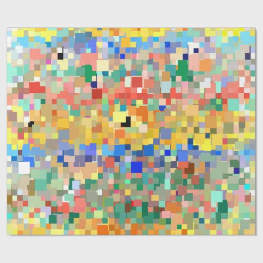 Kleurrijk Abstract mozaïekpatroon #7 Cadeaupapier (Vlak)