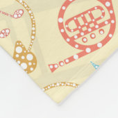 Kleurrijk Abstract muziekinstrumentpatroon Fleece Deken (Hoek)