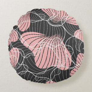 Kleurrijk abstract, naadloos artistiek patroon. rond kussen