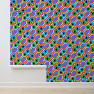 Kleurrijk Abstract Naadloos Handgetekend Patroon Behang