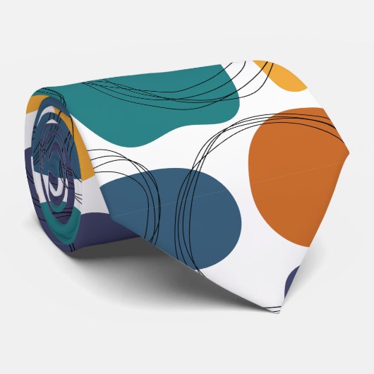 Kleurrijk Abstract naadloos patroon Stropdas (Opgerold)