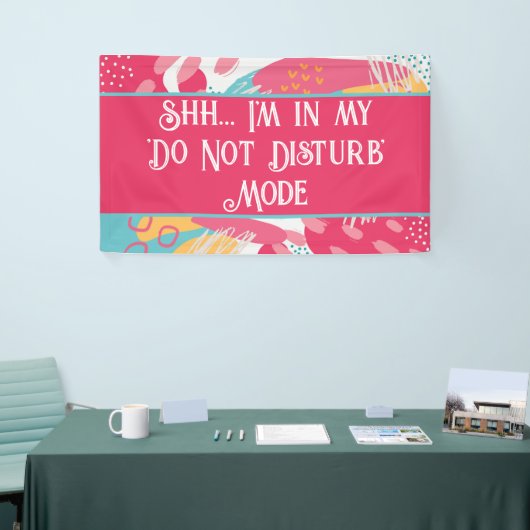 Kleurrijk Abstract - Niet storen modus Spandoek (Beurs)