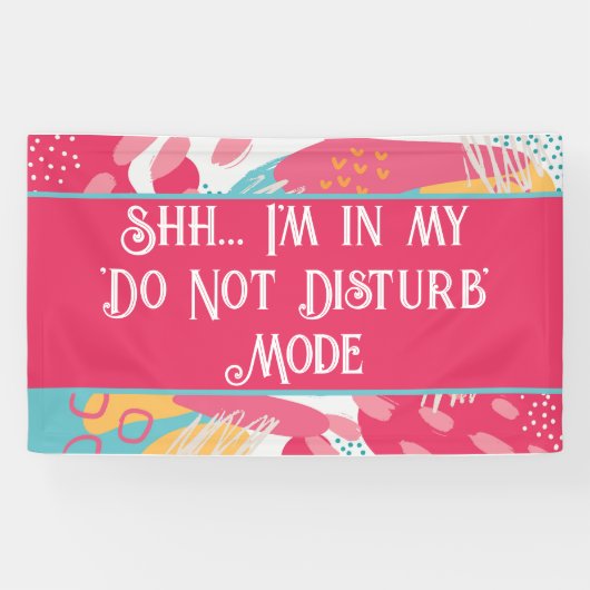 Kleurrijk Abstract - Niet storen modus Spandoek (Horizontaal)