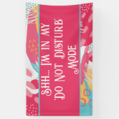 Kleurrijk Abstract - Niet storen modus Spandoek (Verticaal)