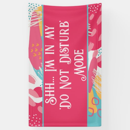 Kleurrijk Abstract - Niet storen modus Spandoek (Verticaal)