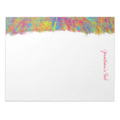 Kleurrijk Abstract Notitieblok voor aangepaste art (Voorkant)