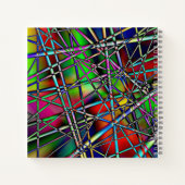 Kleurrijk Abstract Notitieboek (Achterkant)