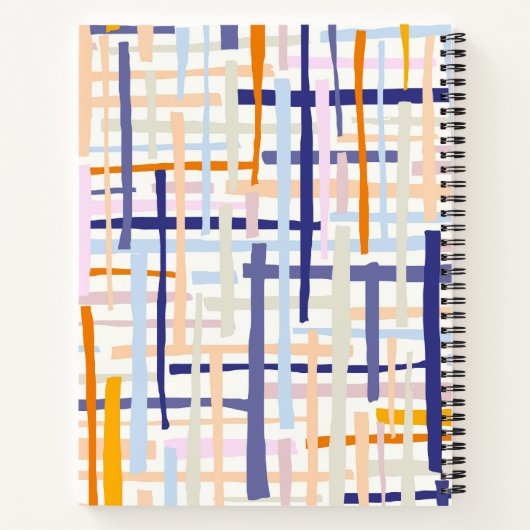 Kleurrijk Abstract Notitieboek (Achterkant)