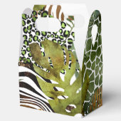 Kleurrijk abstract oerwoud bedankdoosjes (Geopend)